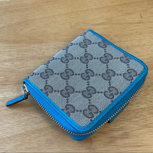 GUCCI JACKIE BARDOT HOBO & WALLET TURQUOISE - Picture 12 of 16